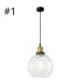 Round Water Pattern Glass Pendant Lamp Bedroom Living Room Contemporary Glass Pendant Light