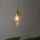 Bubble Glass Light Fixture Bedroom Living Room 1 Light Diamond Glass Pendant Light