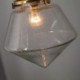 Bubble Glass Light Fixture Bedroom Living Room 1 Light Diamond Glass Pendant Light