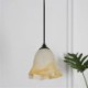 Bedroom Living Room Creative Petal Glass Pendant Lamp Single Light Fixture