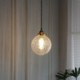 Ceiling Hanging Pendant Light Fixture Kitchen Living Room Modern Crackle Glass Pendant Light