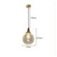 Ceiling Hanging Pendant Light Fixture Kitchen Living Room Modern Crackle Glass Pendant Light