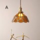 Style Glass Ceiling Light Bedroom Living Room Retro Glass Pendant Light