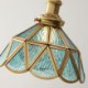 Style Glass Ceiling Light Bedroom Living Room Retro Glass Pendant Light