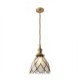 Modern Single Light Fixture Bedroom Living Room Diamond Shaped Glass Pendant Light