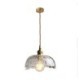 Hammer Glass Ceiling Light Bedroom Living Room Irregular Brass Glass Pendant Light