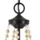 Beaded Chandelier Bedroom Living Room Retro Wooden Beads Pendant Lamp