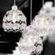 Kitchen Island Ideas Dining Room Office Hollow Crystal Iron Pendant Lamp