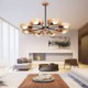 Unique Nordic Wood Pendant Light Living Room Bedroom