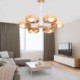 Unique Nordic Wood Pendant Light Living Room Bedroom