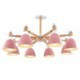 Creative Wood Chandelier Study Living Room Nordic Macaron Pendant Light