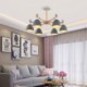 Creative Wood Chandelier Study Living Room Nordic Macaron Pendant Light