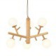 Bedroom Living Room Nordic Creative Wooden Pendant Light