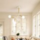 Dining Room Living Room Nordic Magic Bean Pendant Light Creative Wooden Lighting