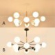 Creative Nordic Wooden Light Fitting Living Room Study Magic Bean Pendant Light