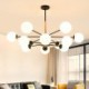 Creative Nordic Wooden Light Fitting Living Room Study Magic Bean Pendant Light