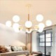 Creative Nordic Wooden Light Fitting Living Room Study Magic Bean Pendant Light