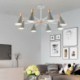 Creative Wood Chandelier Study Living Room Nordic Macaron Pendant Light