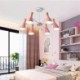 Creative Wood Chandelier Study Living Room Nordic Macaron Pendant Light