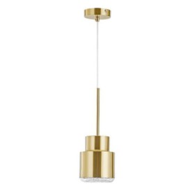 Golden Cylinder Lamp Postmodern Glass Pendant Light Bright Lighting Living Room Restaurant Light