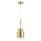 Golden Cylinder Lamp Postmodern Glass Pendant Light Bright Lighting Living Room Restaurant Light