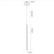 Restaurant Lighting Contemporary LED Pendant Light Cylinder Shape Lamp Meteor Rain Light