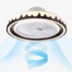 3 Speed Round LED Fan Ceiling Light Living Room Kids Room Light Fixture with Remote