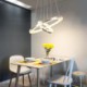 40+20cm Modern LED Pendant Light Acrylic 2 Rings Lamp