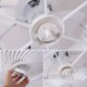 3 Speed Round LED Fan Ceiling Light Living Room Kids Room Light Fixture with Remote