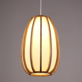 Bamboo Pendant Light for Visual Comfort