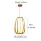 Bamboo Pendant Light for Visual Comfort