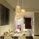 Modern Bamboo Pendant Light Living Room Bedroom Study Hallway Lighting Hollow Cage Pendant Light