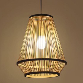 Bedside Bamboo Woven Pendant Light