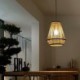 Bedside Bamboo Woven Pendant Light