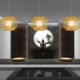 Creative Pendant Light Lantern Bamboo Pendant Light