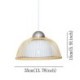 Hotel Hallway Bedside Lighting Modern Simple Downward Pendant Light Special Bamboo Pendant Light