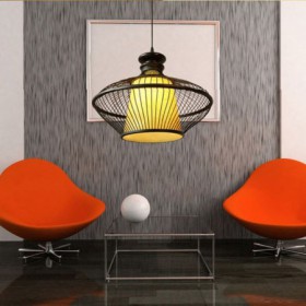 Bamboo Pendant Light Industrial