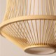 Bamboo Cage Pendant Light for Visual Comfort