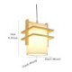 Creative Wooden Pendant Light Commercial Shop Restaurant Lighting Nordic Simple Pendant Light