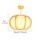 Modern Round Pendant Light Living Room Bedroom Study Light Creative Pumpkin Pendant Light