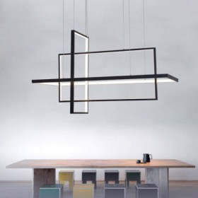 LED Pendant Light Office Bar Light Contemporary Creative Rectangles Combination