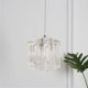 One Light Mini Pendant for Kitchen Island Made of Clear Glass