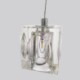 One Light Mini Pendant for Kitchen Island Made of Clear Glass