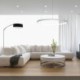 Acrylic Circle Lamp Modern LED Pendant Light 80cm