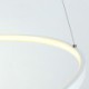 Acrylic Circle Lamp Modern LED Pendant Light 80cm