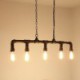 Pipe Light Fixture 5-Light Vintage Metal Water Pipe Pendant Light