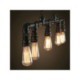 Pipe Light Fixture 5-Light Vintage Metal Water Pipe Pendant Light