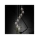 Three Light Crystal LED Mini Pendant Energy Saving