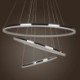 LED Pendant Light 3 Rings Droplight 80+60+40cm Simple Ceiling Light