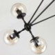 10 Light Galss Shade Simple Modern Artistic Pendant Light